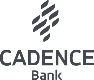 Black and white Cadence Bank logo