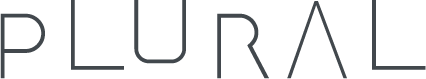 black and white Plural logo art